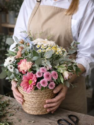 Cesta de Flores Diversas